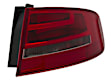 010914121 Passenger Side, Outer Halogen Tail Light, With bulb(s), Clear & Red Lens