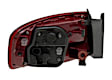 010914121 Passenger Side, Outer Halogen Tail Light, With bulb(s), Clear & Red Lens
