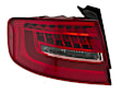 010916111 Driver Side, Outer LED Tail Light, With bulb(s), Clear & Red Lens