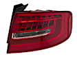 010916121 Passenger Side, Outer LED Tail Light, With bulb(s), Clear & Red Lens