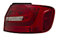 010916121 Passenger Side, Outer LED Tail Light, With bulb(s), Clear & Red Lens