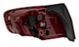 010916121 Passenger Side, Outer LED Tail Light, With bulb(s), Clear & Red Lens