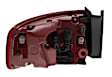 010916121 Passenger Side, Outer LED Tail Light, With bulb(s), Clear & Red Lens