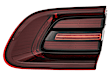 011500181 Passenger Side, Inner LED Tail Light, Without bulb(s), Red Lens