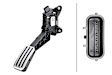 011673901 Accelerator Pedal Position Sensor - Direct Fit, Sold Individually