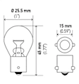 1156LL Light Bulb - Direct Fit, Sold Individually