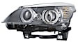164911001 Driver Side HID/Xenon Headlight, With bulb(s), Clear Lens
