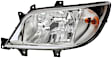 2004 Dodge Sprinter 2500 - Driver Side Halogen Headlight, With bulb(s), For Right-Hand Traffic - Left, Clear Lens, CAPA Verified