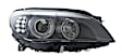 354690061 Passenger Side HID/Xenon Headlight, Without bulb(s)