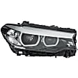 354836101 Passenger Side LED Headlight, With bulb(s), Clear Lens
