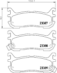 355034641 Rear Ceramic Brake Pad Set