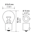 2017 Mitsubishi Mirage - Light Bulb - 1 Piece