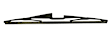 9XW398114016T Rear, Driver or Passenger Side Wiper Blade, 16 in.
