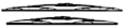 9XW398114019/21 Front, Driver or Passenger Side Wiper Blade, 19 in.