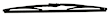 9XW398115015T Rear, Driver or Passenger Side Wiper Blade, 15 in.