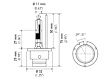 D2R 4300 K Light Bulb - Xenon, Direct Fit, Sold Individually