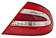 H24326001 Passenger Side Halogen Tail Light, Without bulb(s), Red & Clear Lens, Chrome Interior