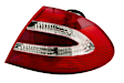 H24326001 Passenger Side Halogen Tail Light, Without bulb(s), Red & Clear Lens, Chrome Interior