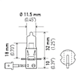 H3 100W Bulb (H3)Halogen (12V 100W) - Replaces OE Number H83135111