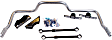 7271 Rear Sway Bar Kit, Steel, 1.5 in., Adjustable (Rear Only), Powdercoated Black