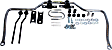 7511 Rear Sway Bar Kit, Steel, Non-adjustable, Powdercoated Black