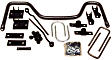 7652 Rear Sway Bar Kit, Steel, Non-Adjustable, Powdercoated Black