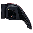 2001-2002 Honda Accord - Driver Side, Outer Tail Light, with Bulb, Halogen, Clear and Red Lens, Sedan