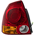 Driver Side Tail Light, with Bulb, Halogen, Amber, Clear and Red Lens, Sedan