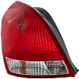 Driver Side Tail Light, with Bulb, Halogen, Clear and Red Lens, Sedan