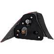 Passenger Side Tail Light, with Bulb, Halogen, Clear and Red Lens, Coupe