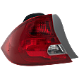 Driver Side Tail Light, with Bulb, Halogen, Clear and Red Lens, Coupe