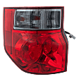 2003-2008 Honda Element - Driver Side Tail Light, with Bulb, Halogen, Clear and Red Lens, Except SC Model 07-08