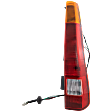 Passenger Side Tail Light, with Bulb, Halogen, Amber, Clear and Red Lens, UK Built