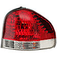 Passenger Side Tail Light, with Bulb, Halogen, Clear and Red Lens