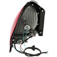 Passenger Side Tail Light, with Bulb, Halogen, Clear and Red Lens