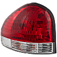 Driver Side Tail Light, with Bulb, Halogen, Clear and Red Lens