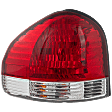 Driver Side Tail Light, with Bulb, Halogen, Clear and Red Lens