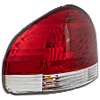 Driver Side Tail Light, with Bulb, Halogen, Clear and Red Lens