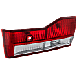 Passenger Side, Inner Tail Light, with Bulb, Halogen, Clear and Red Lens, Sedan