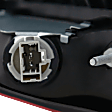 Passenger Side, Inner Tail Light, with Bulb, Halogen, Clear and Red Lens, Sedan