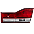 Passenger Side, Inner Tail Light, with Bulb, Halogen, Clear and Red Lens, Sedan