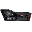Passenger Side, Inner Tail Light, with Bulb, Halogen, Clear and Red Lens, Sedan