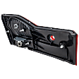 Passenger Side, Inner Tail Light, with Bulb, Halogen, Clear and Red Lens, Sedan