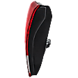 Passenger Side, Inner Tail Light, with Bulb, Halogen, Clear and Red Lens, Sedan