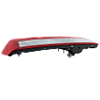 Passenger Side, Inner Tail Light, with Bulb, Halogen, Clear and Red Lens, Sedan