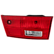 Passenger Side, Inner Tail Light, with Bulb, Halogen, Clear and Red Lens, Hybrid Model