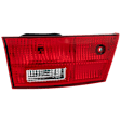 Driver Side, Inner Tail Light, with Bulb, Halogen, Clear and Red Lens, Hybrid Model