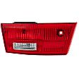 Driver Side, Inner Tail Light, with Bulb, Halogen, Clear and Red Lens, Hybrid Model