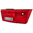 Driver Side, Inner Tail Light, with Bulb, Halogen, Clear and Red Lens, Hybrid Model