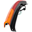 Passenger Side Tail Light, with Bulb, Halogen, Amber, Clear and Red Lens, Japan Built Vehicle
